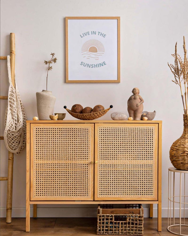SIEAIGOO 16-inch Wide Rattan Webbing 40-inch Long (3.3 ft.) Rattan Webbing Rolls for Furniture, Chairs, cabinets, Ceilings, beds Rattan Projects Basket Weaving Supplies Open mesh Rattan - Image 2